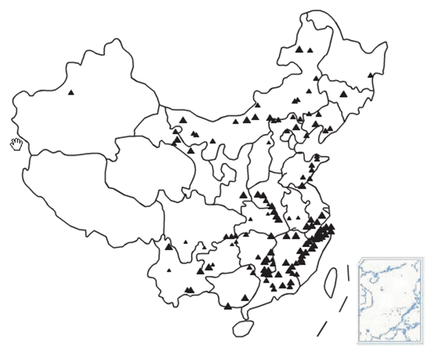 我国萤石资源分布